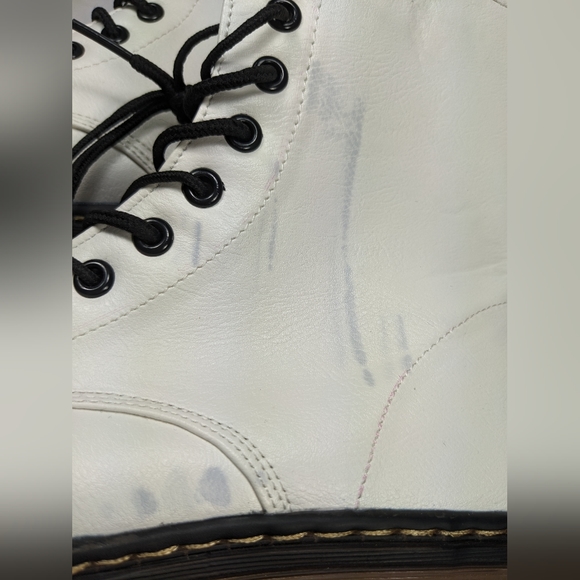 White combat boots, near new Rue 21 - Picture 5 of 12